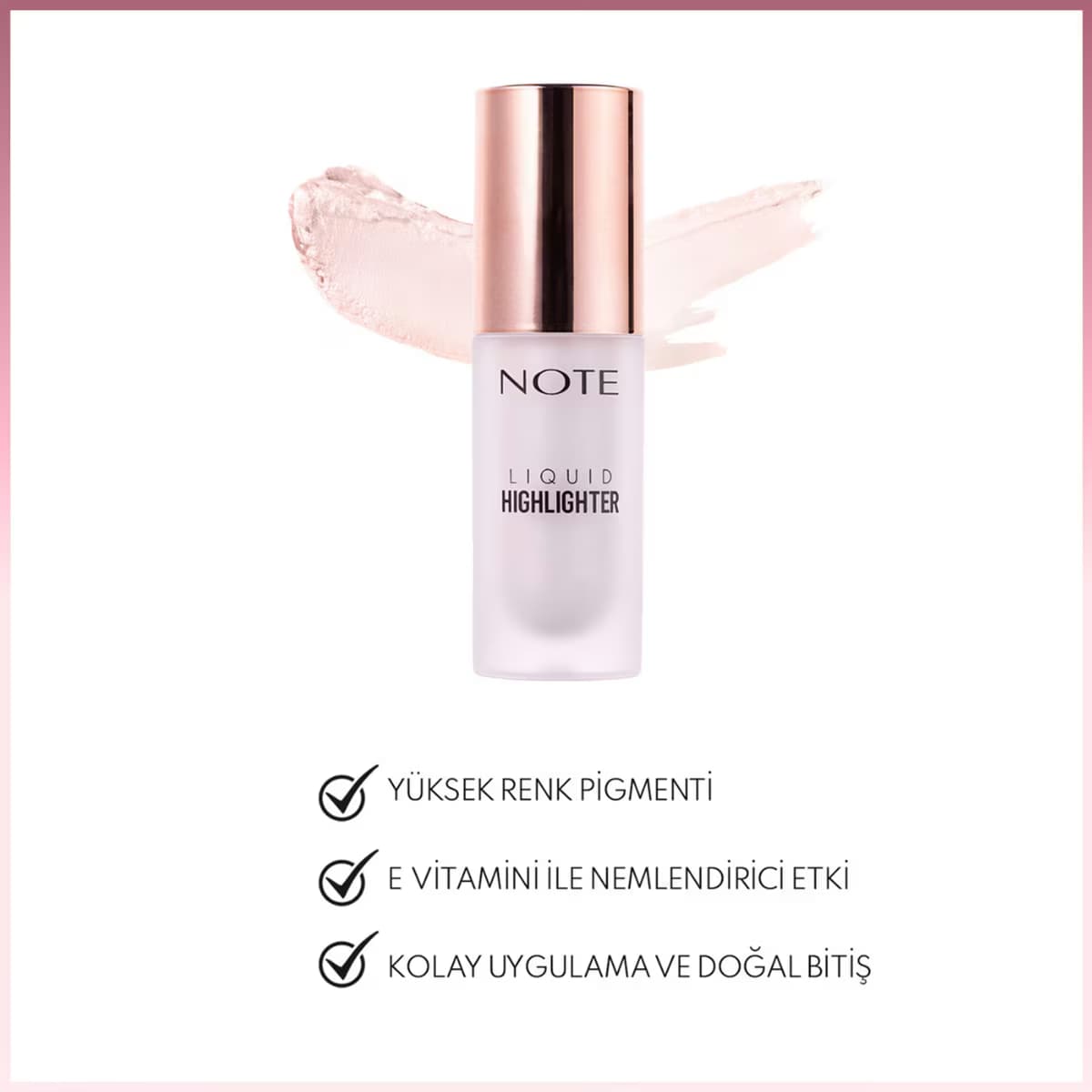 Note Likit Aydınlatıcı 100 Soft Pink 2