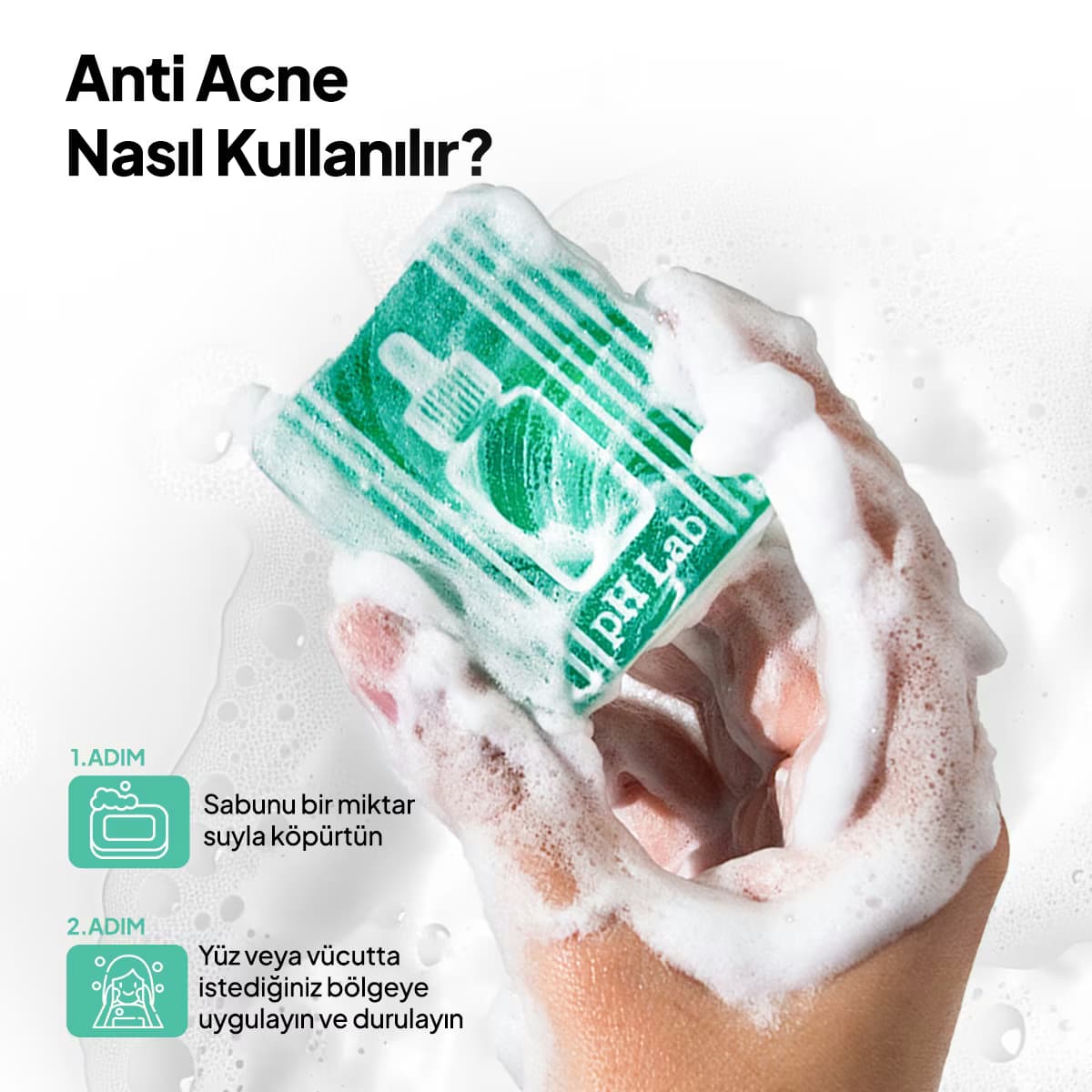 Ph Lab Anti Akne Temizleme Bar 50 ml 4