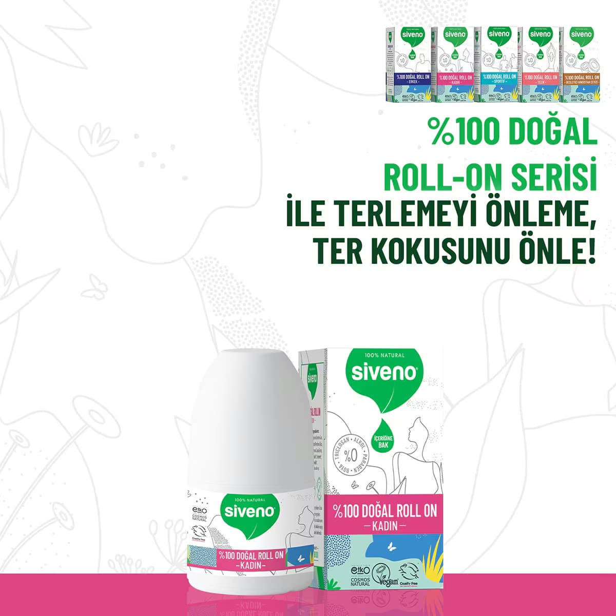 Siveno Doğal Roll On Kadın 50 ml 4
