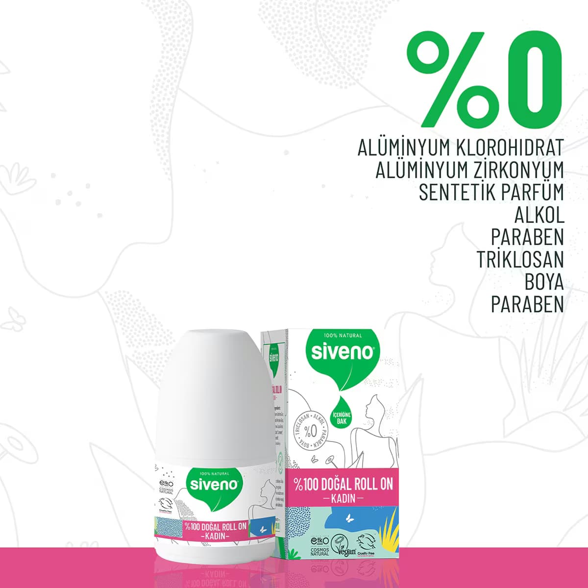 Siveno Doğal Roll On Kadın 50 ml 5