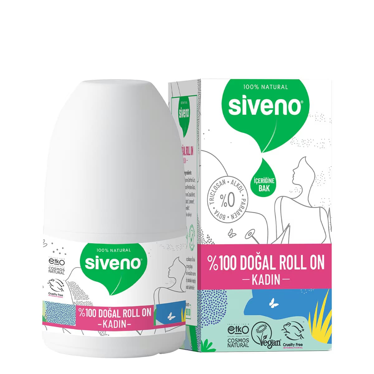 Siveno Doğal Roll On Kadın 50 ml