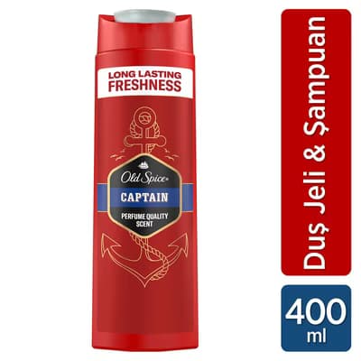 Old Spice Captain Duş Jeli ve Şampuan 400 ml