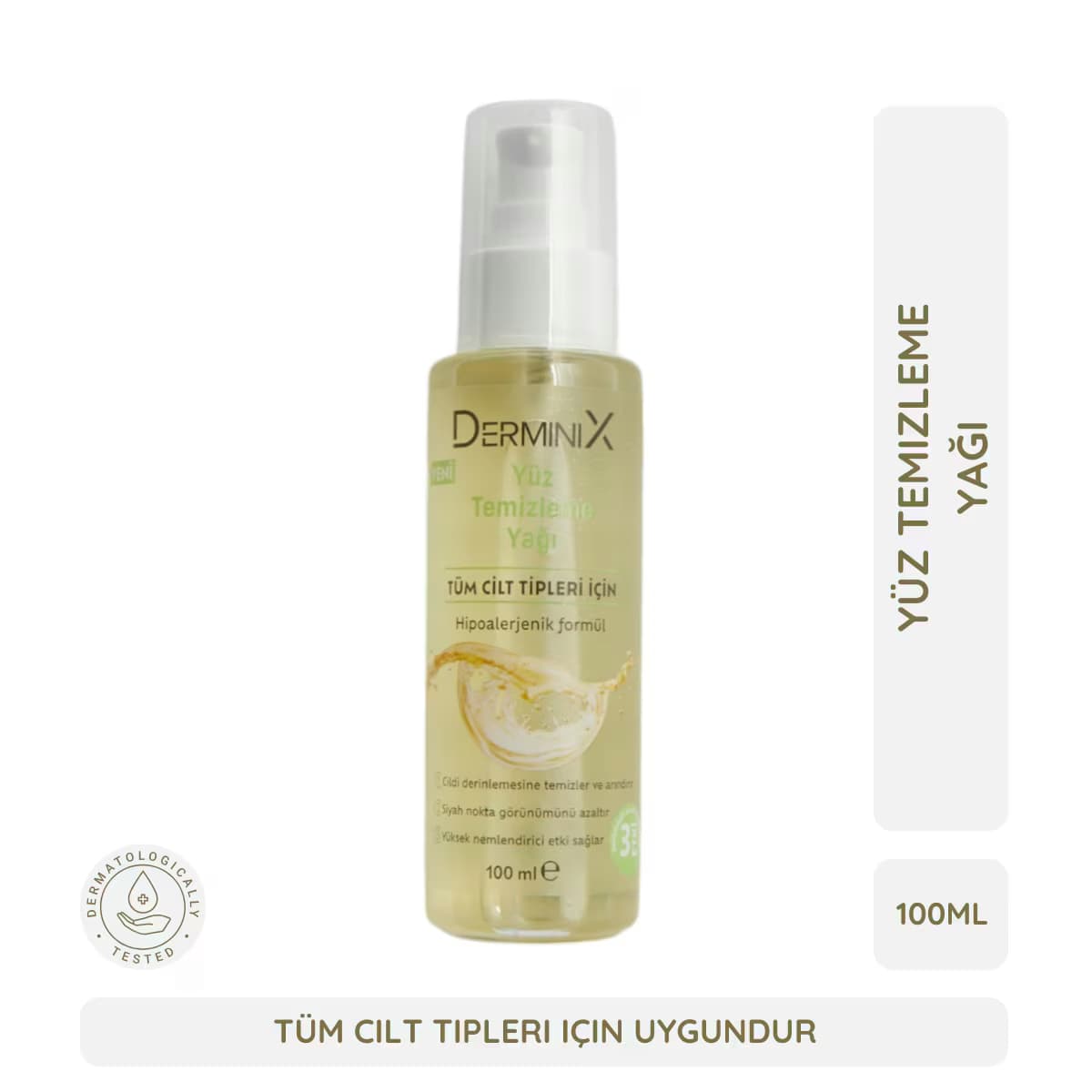 Derminix Yüz Temizleme Yağı 100 ml 5