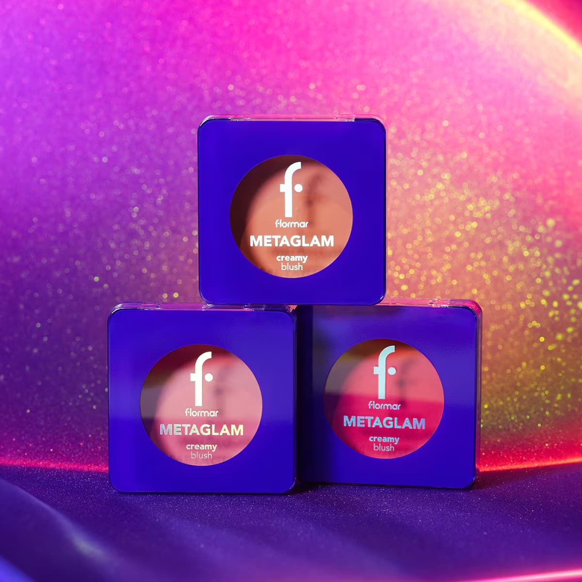 Flormar Metaglam Krem Allık 2 Galactıc Red 5
