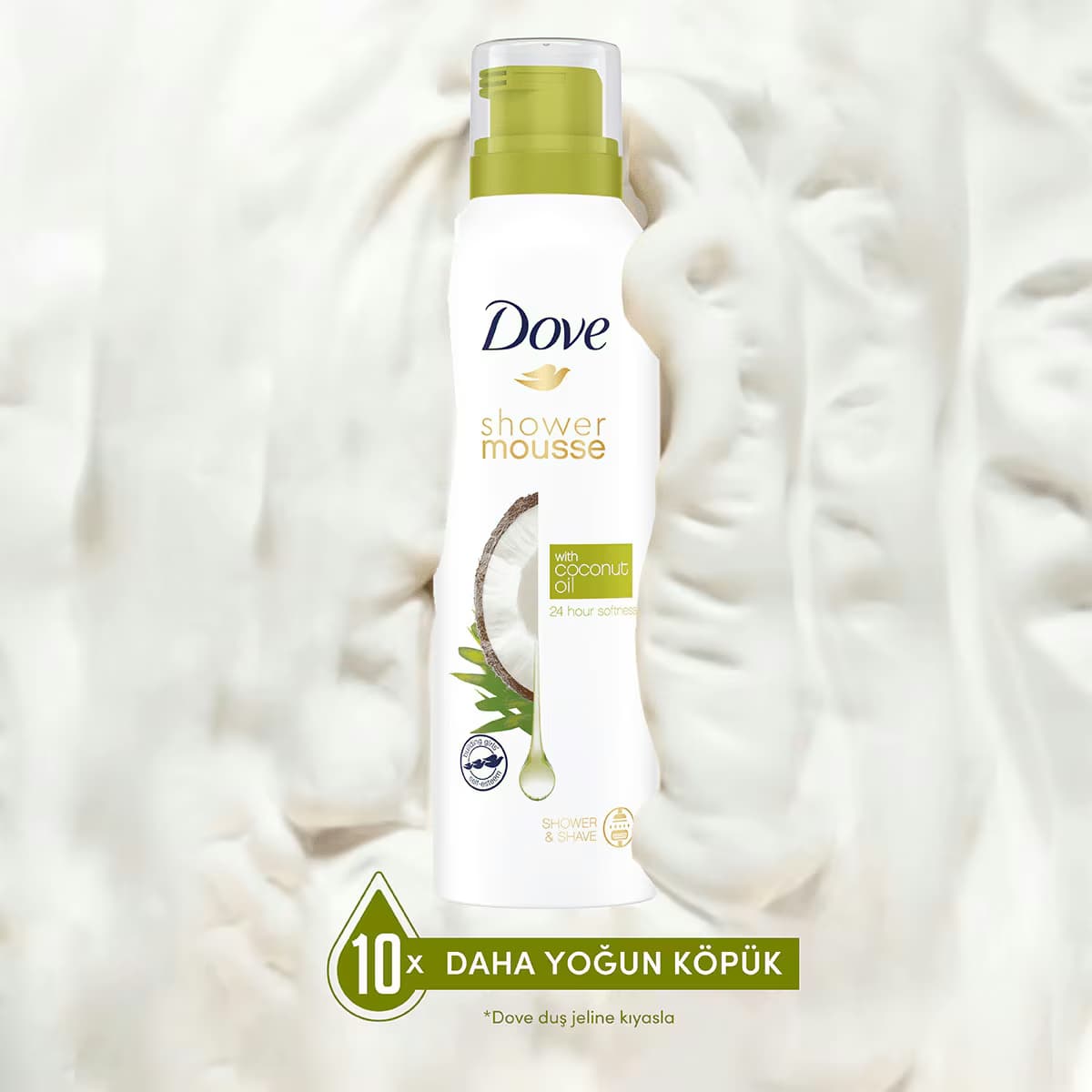Dove Coconut Oil Duş Köpüğü 200 ml 4