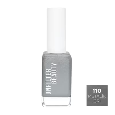 Unfilter Beauty Oje Metalik Gri 110
