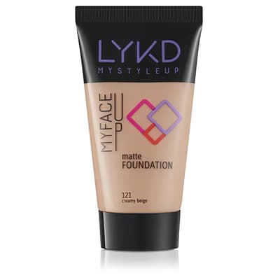 LYKD Mat Fondöten 121 Creamy Beige - Gratis
