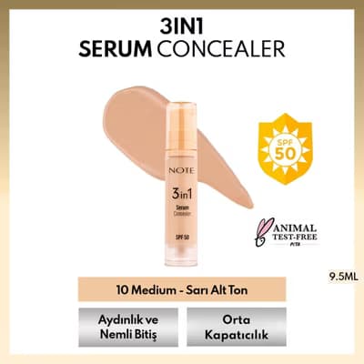 Note 3in1 Serum Concealer 10 Medium - Gratis