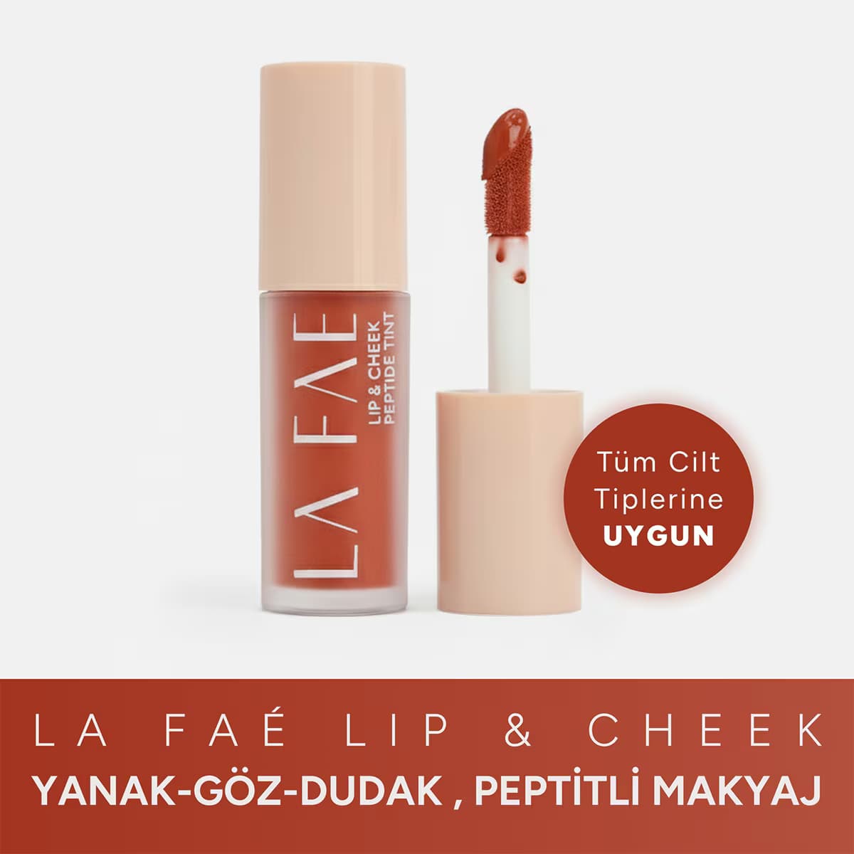 La Faé Lip & Cheek Peptide Tint Peach Whirl