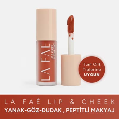 La Faé Lip & Cheek Peptide Tint Peach Whirl