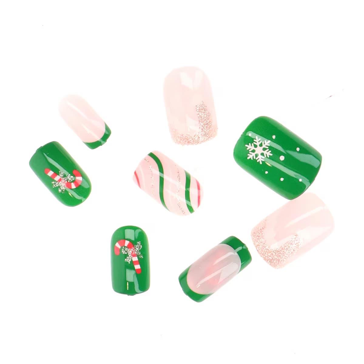 Miine New Year Takma Tırnak Green 24'lü 2