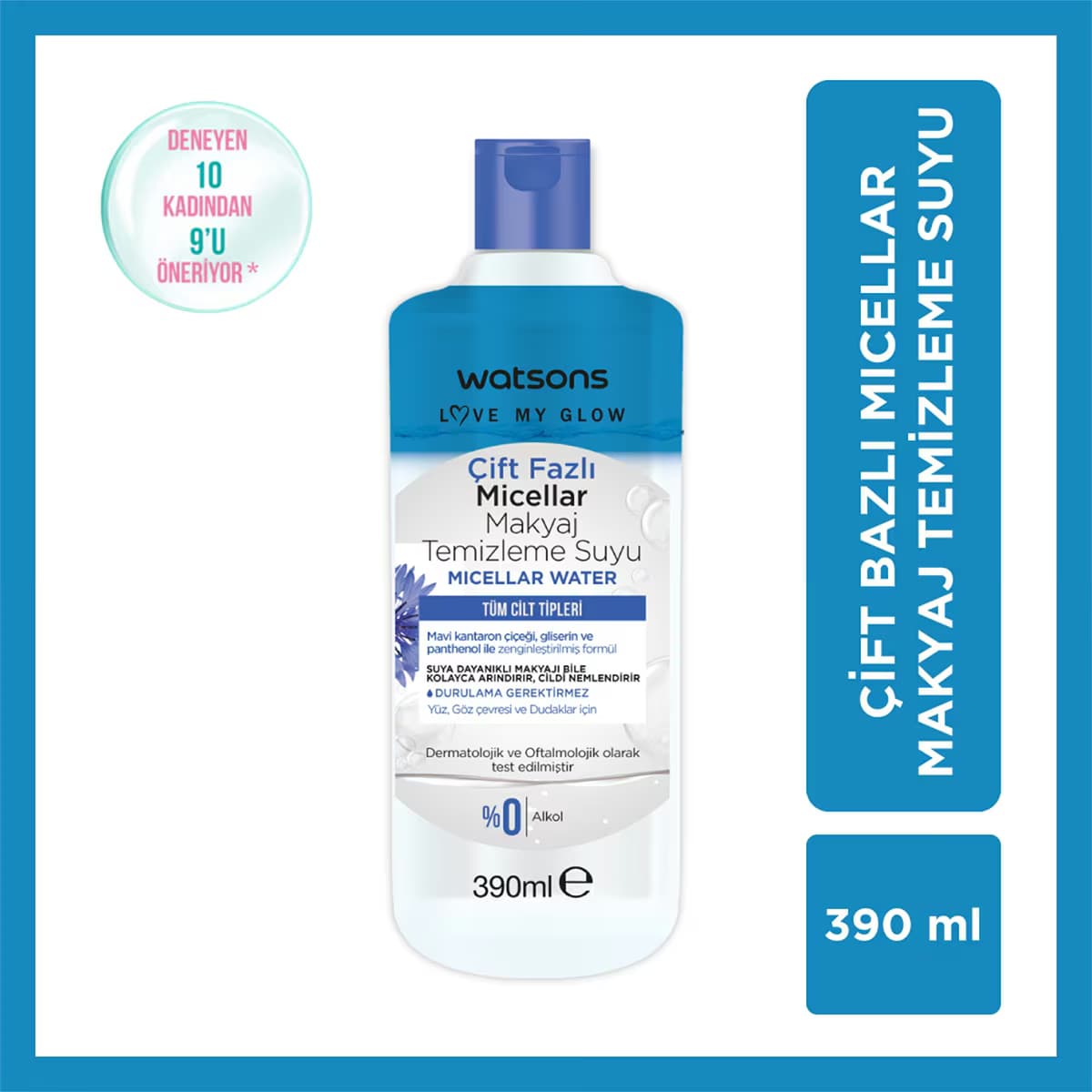 Watsons Çift Fazlı Micellar Su 390 ml 4