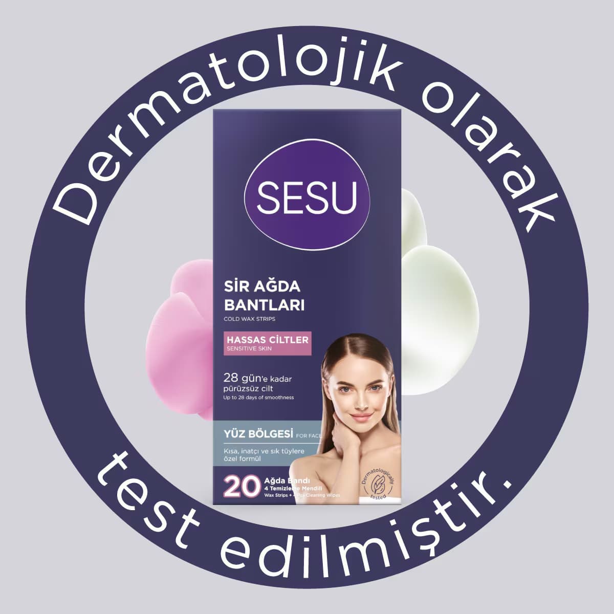 Sesu Soğuk Ağda Bandı Mini 20 Adet 2