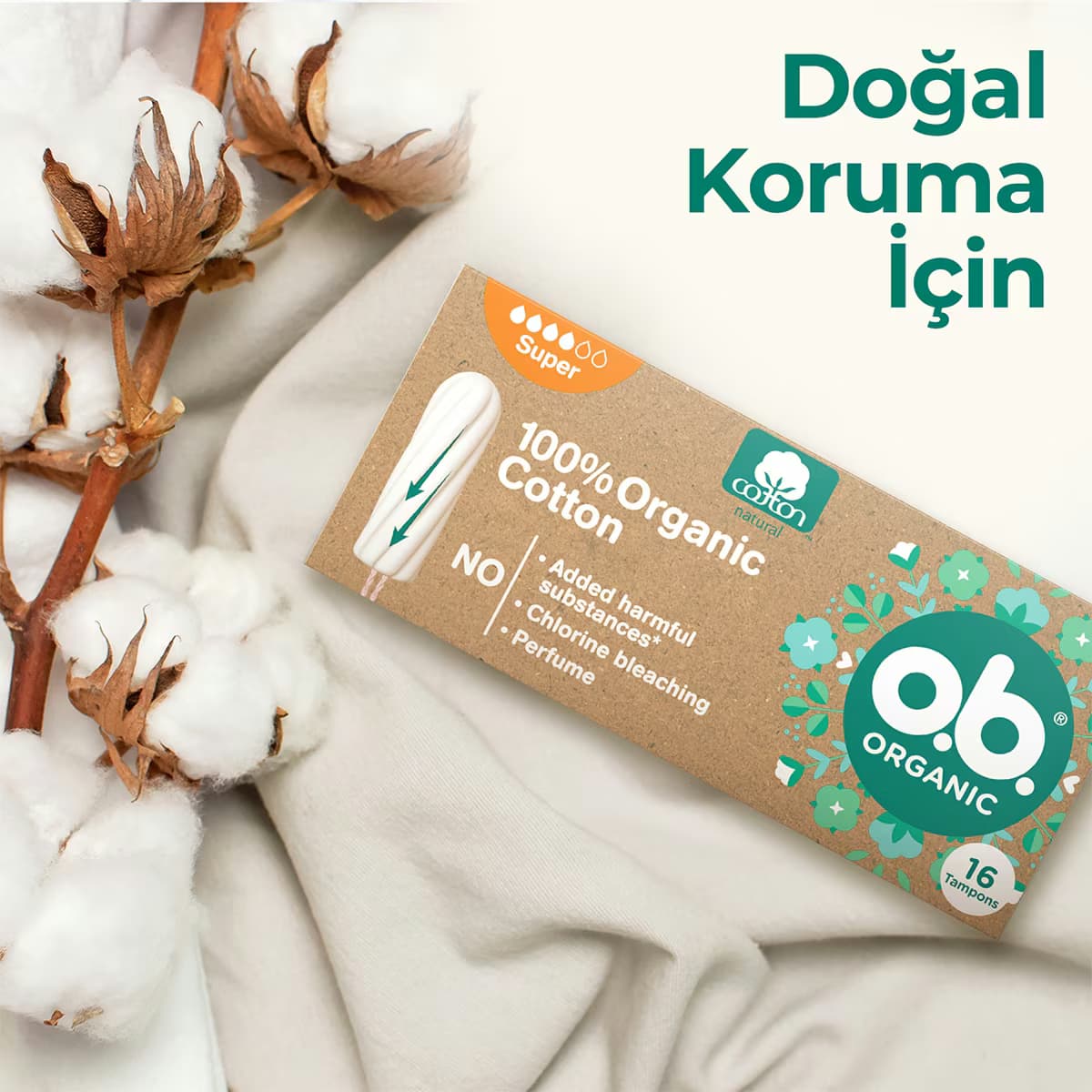 Ob Organik Tampon Super 16 Adet 4