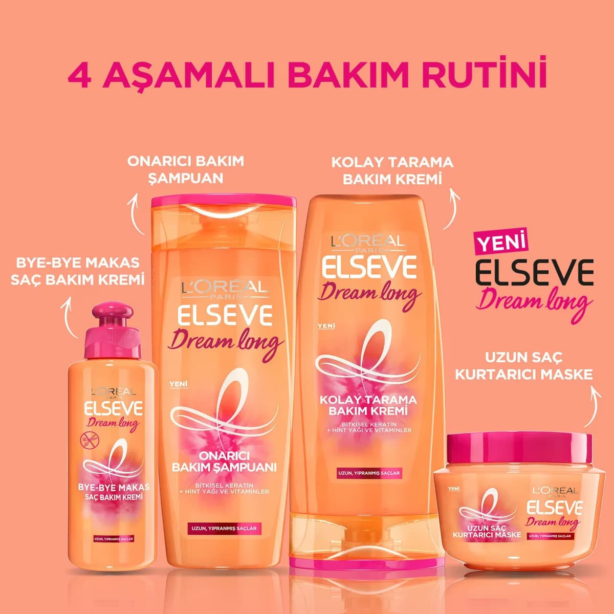 Elseve Saç Kremi Dream Long Bye 200ml 5