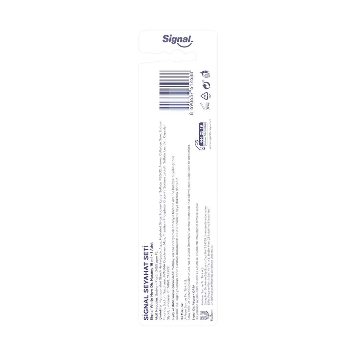Signal White Now Seyahat Seti 5