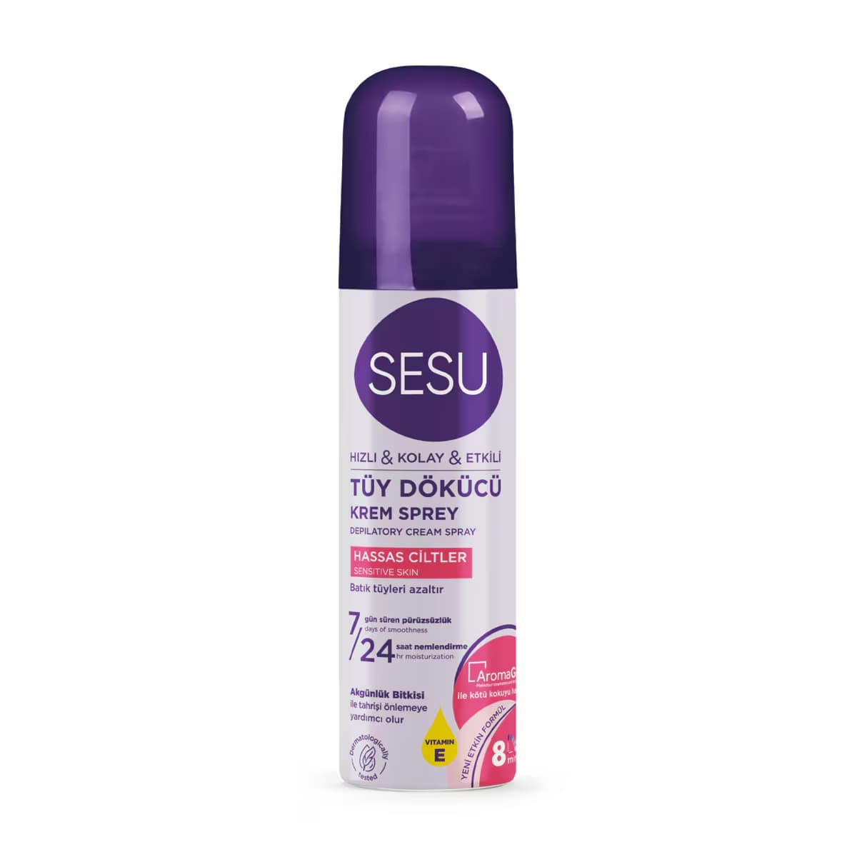 Sesu Tüy Dökücü Krem Sprey Hassas Cilt 150 ml