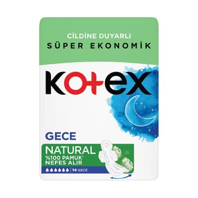 Kotex Natural Ultra Quadro Gece 14