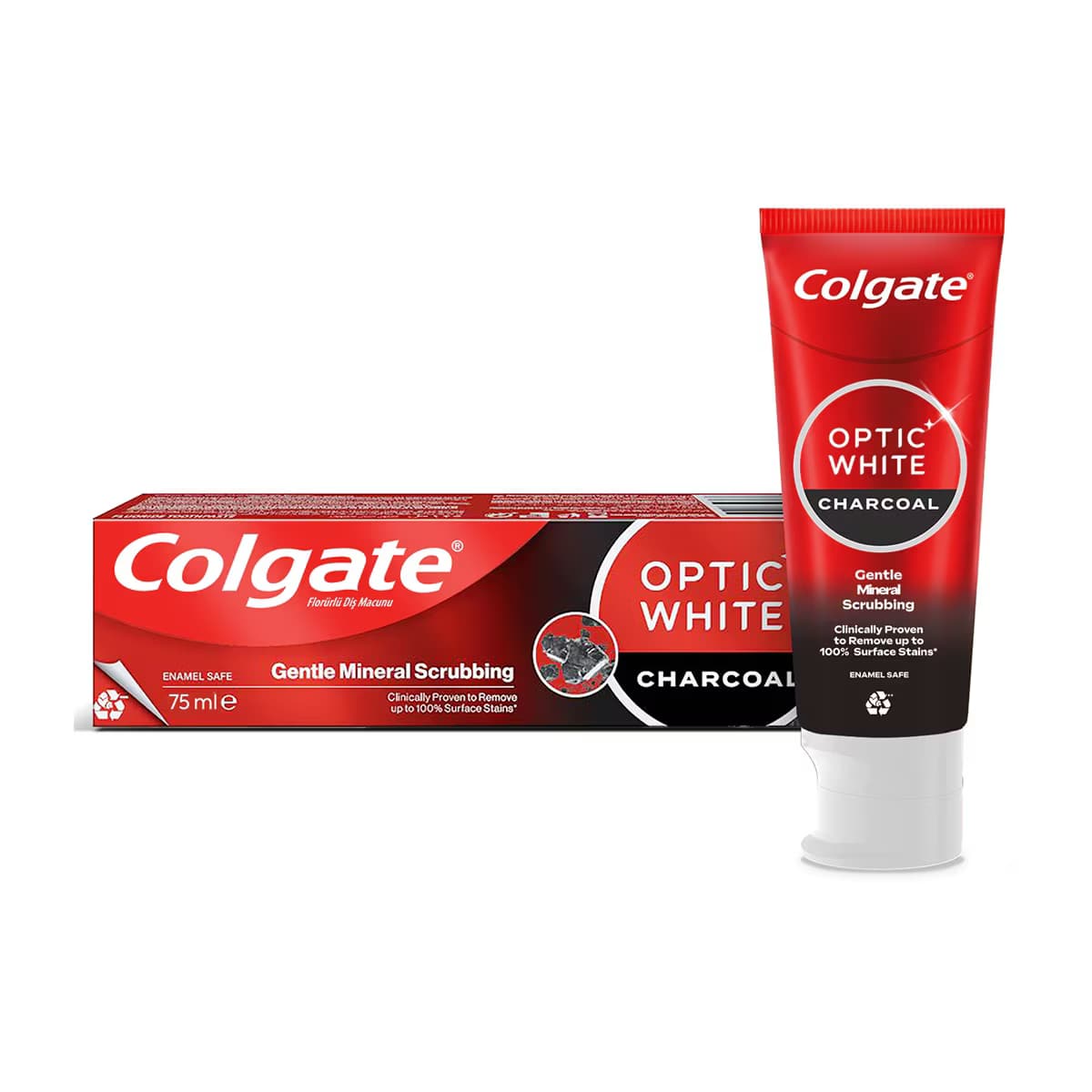 Colgate Optic White Aktif Kömür 75 ml 2