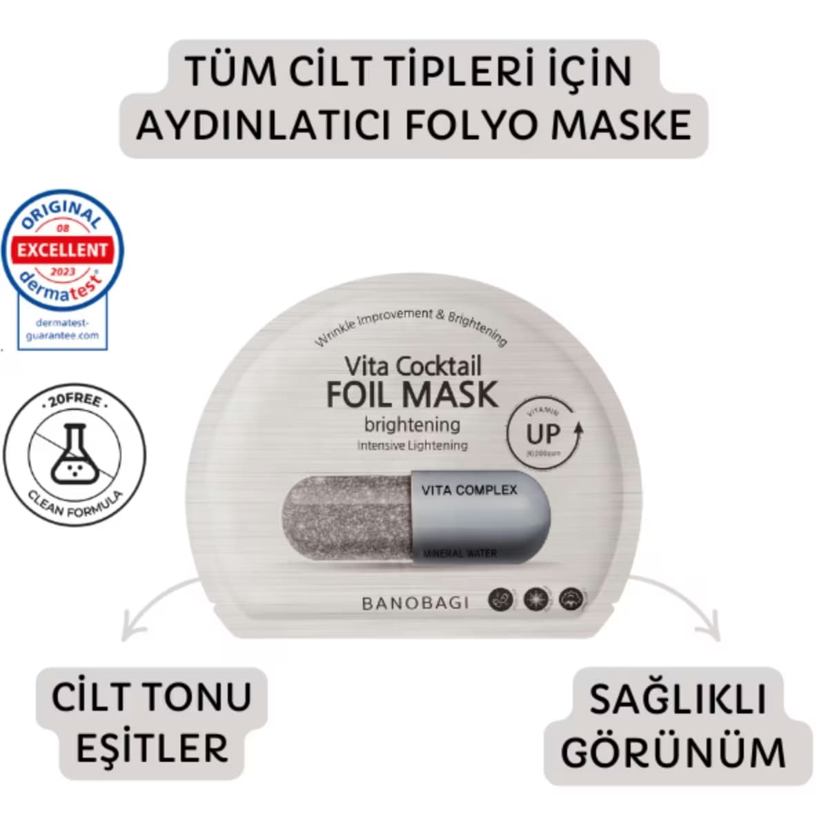 Banobagi Vita Cocktail Gümüş Maske 1 Adet 4