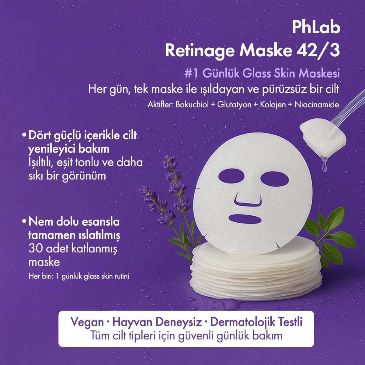 Ph Lab Retinage 30'lu Maske 360 ml 3