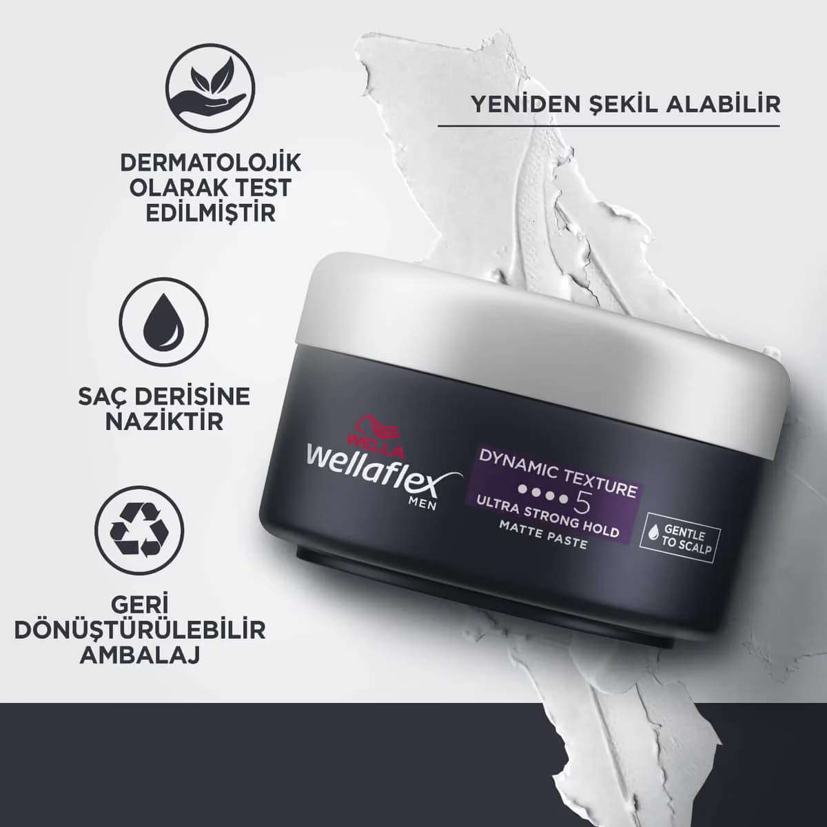 Wellaflex Men Dynamic Wax Ultra Güç 75 ml 2