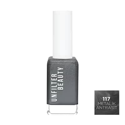 Unfilter Beauty Oje Metalik Antrasit 117
