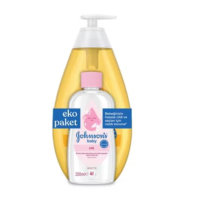 Johnson's Baby Şampuan 750 ml + Yağ 200 ml Set