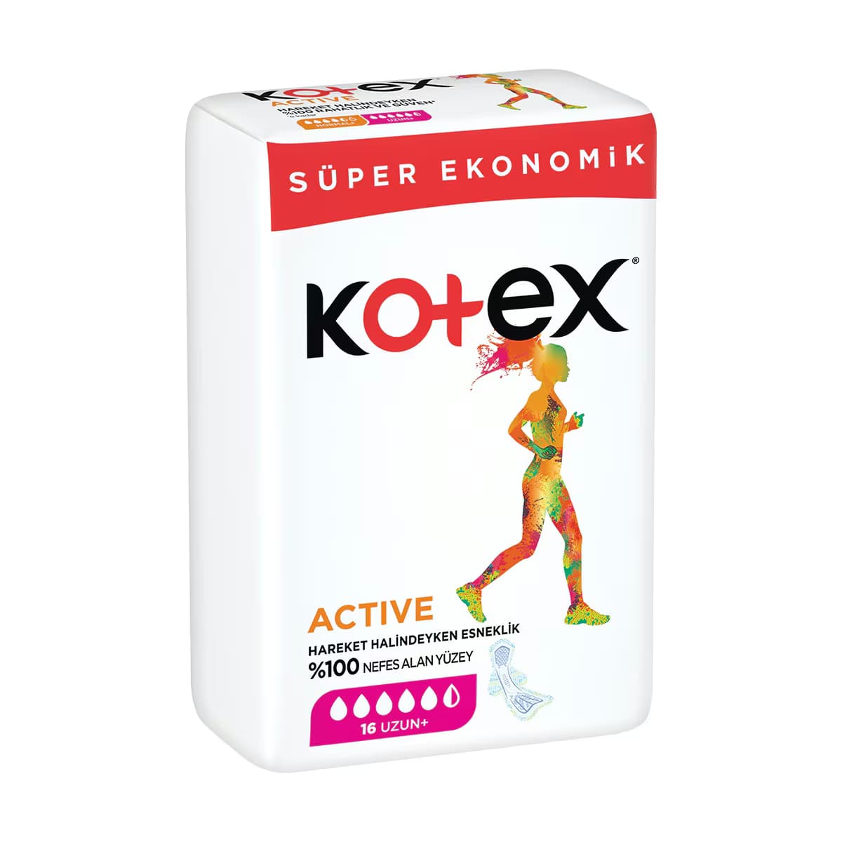 Kotex Active Quadro Uzun 16 2