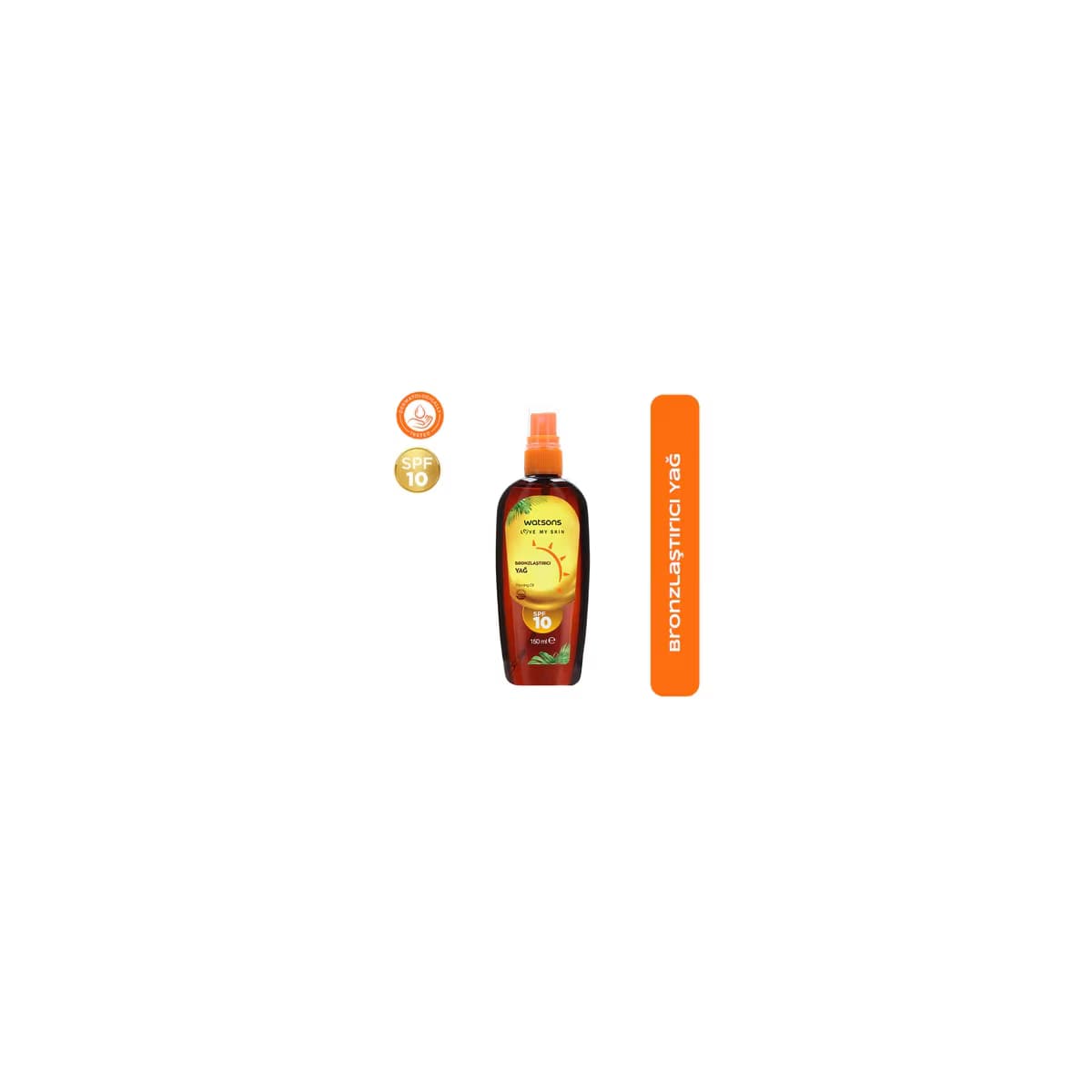 Watsons Bronzlaştırıcı Yağ SPF10 150 ml 4