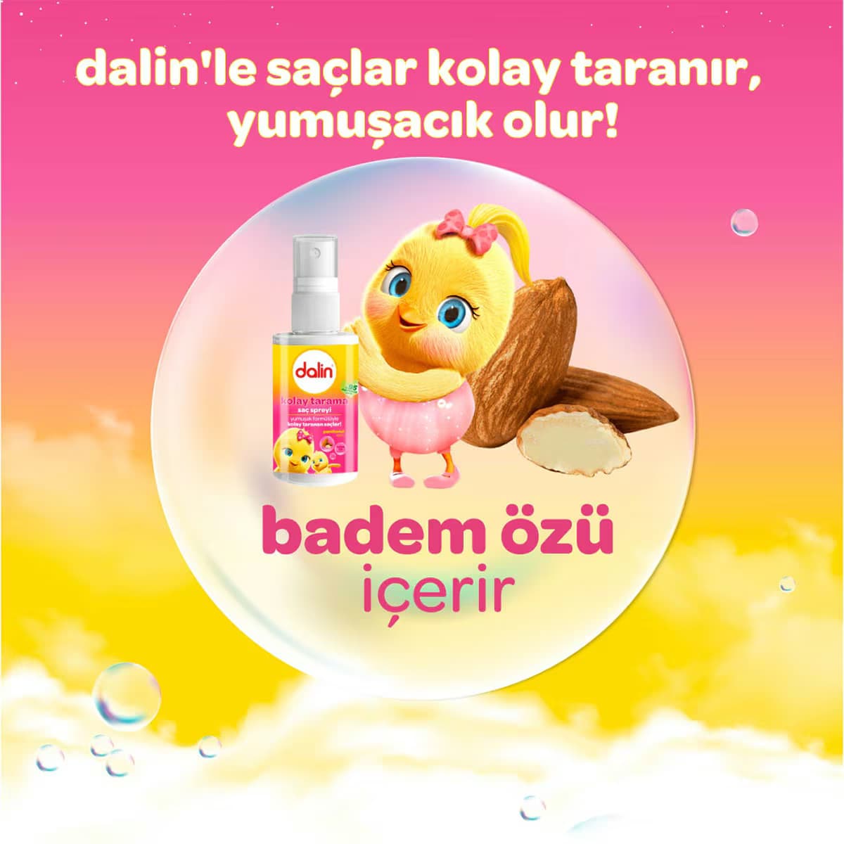 Dalin Badem Özlü Kolay Tarama Spreyi 50 ml 2