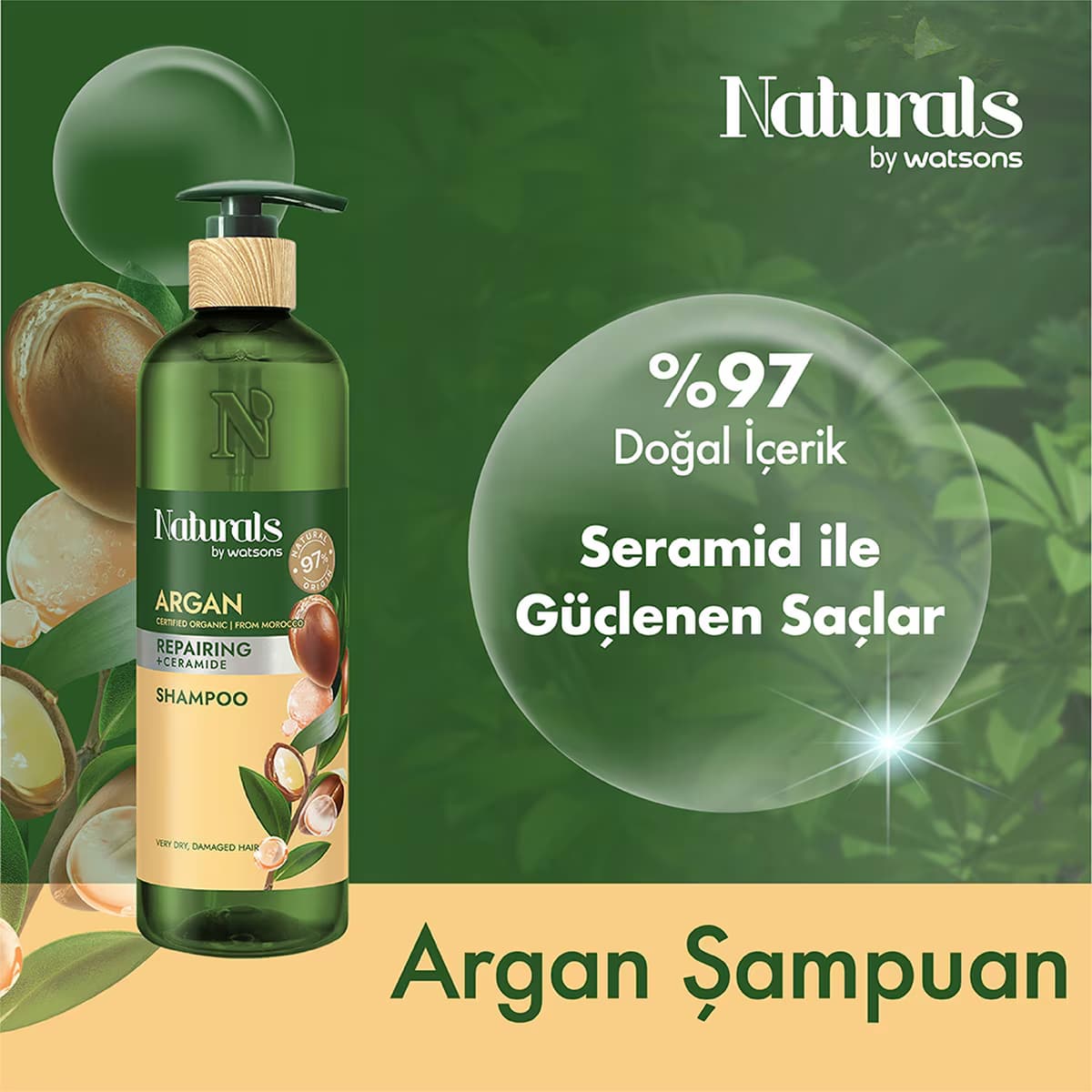 Naturals By Watsons Argan Şampuan 490 ml 2