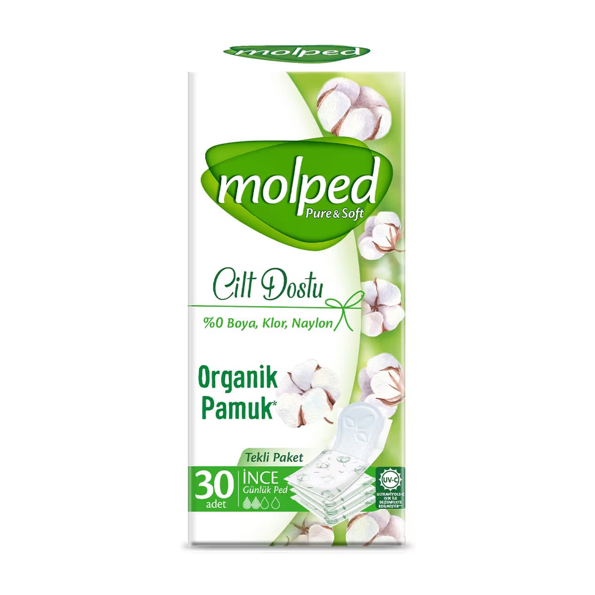 Molped Pure & Soft Günlük Ped 30 Adet