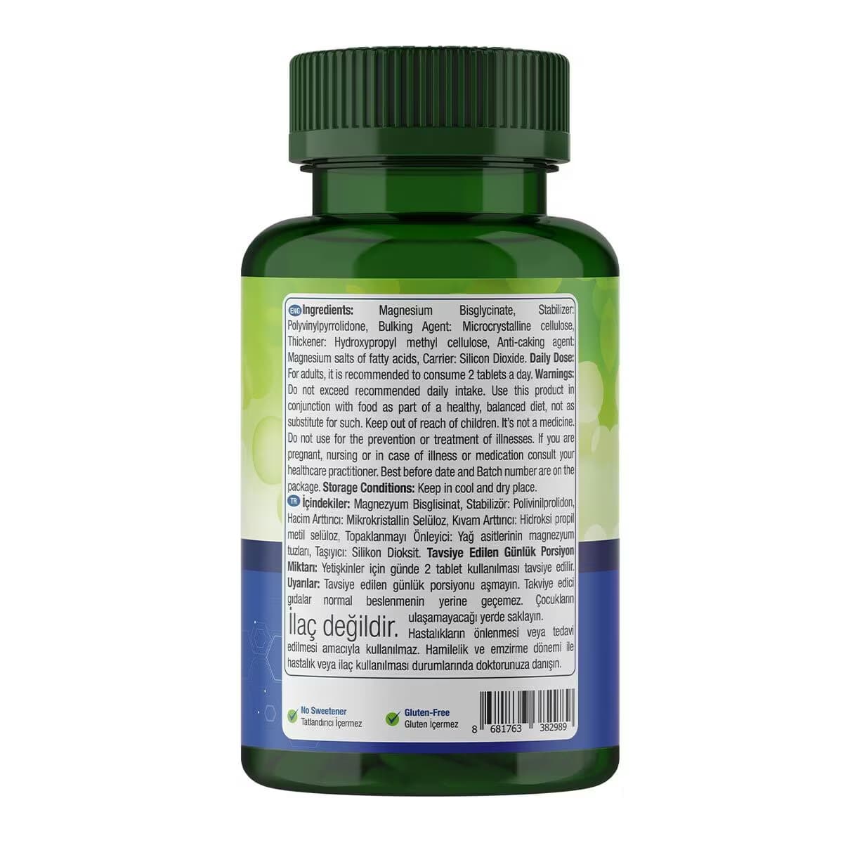 Natures Supreme Magnezyum 120 Mg 60 Tablet 3