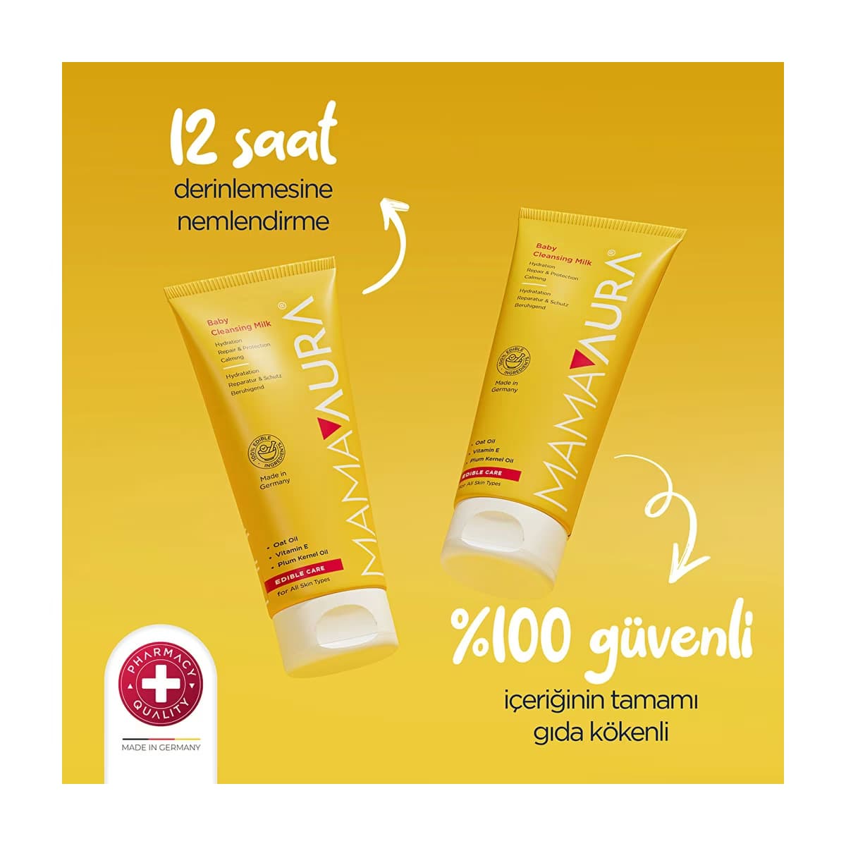 Mamaaura Bebek Temizleme Sütü 200 ml - Gratis 2