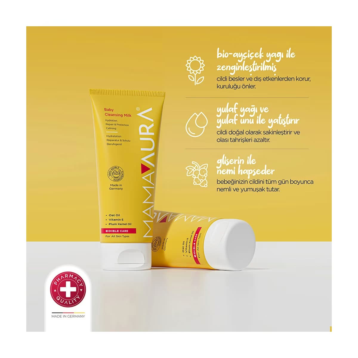 Mamaaura Bebek Temizleme Sütü 200 ml - Gratis 3