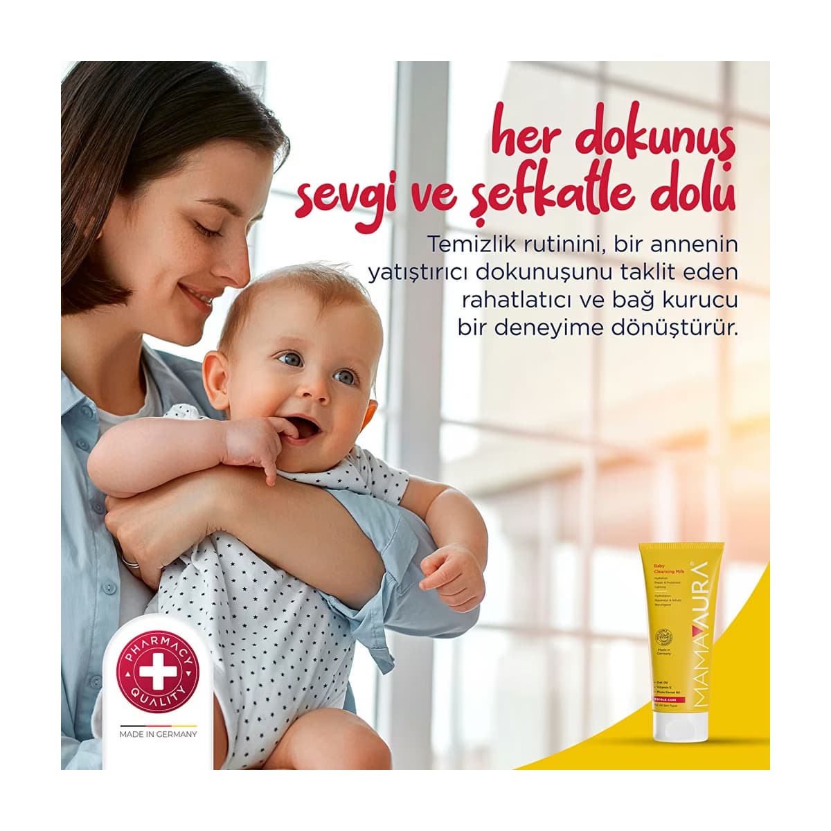 Mamaaura Bebek Temizleme Sütü 200 ml - Gratis 4