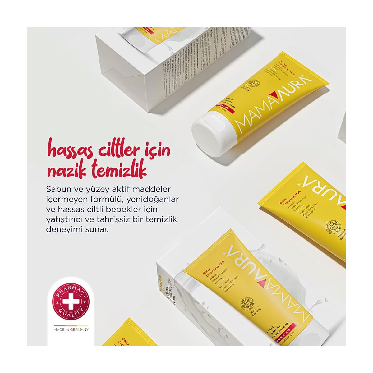 Mamaaura Bebek Temizleme Sütü 200 ml - Gratis 5