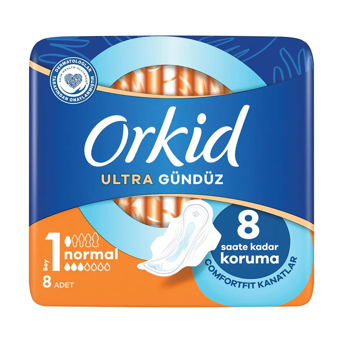 Orkid Ultra Extra Ped Tekli Normal 8 Adet 2