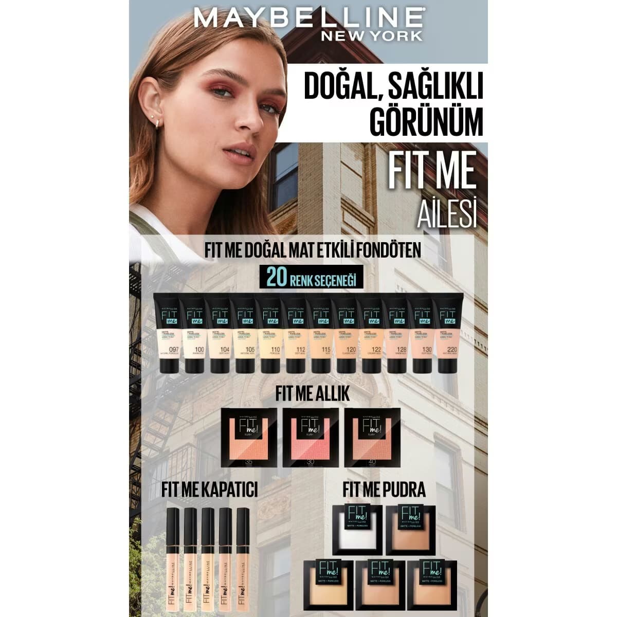 Maybelline New York Fit Me Kapatıcı 15 Fair 4