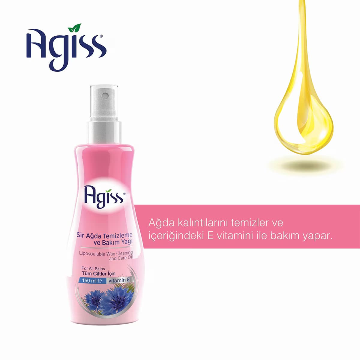 Agiss Ağda Temizleme ve Masaj Yağı 150 ml 2