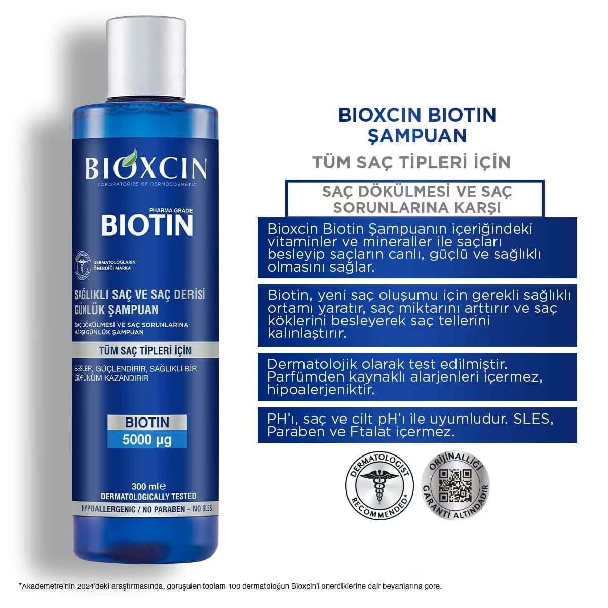 Bioxcin Biotin Şampuan 300 ml 4