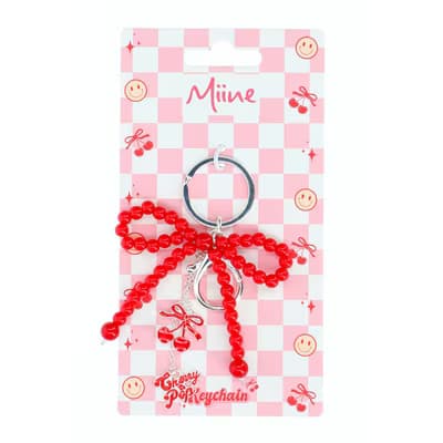 Miine Cherry Pop Fiyonklu Çanta Charmı