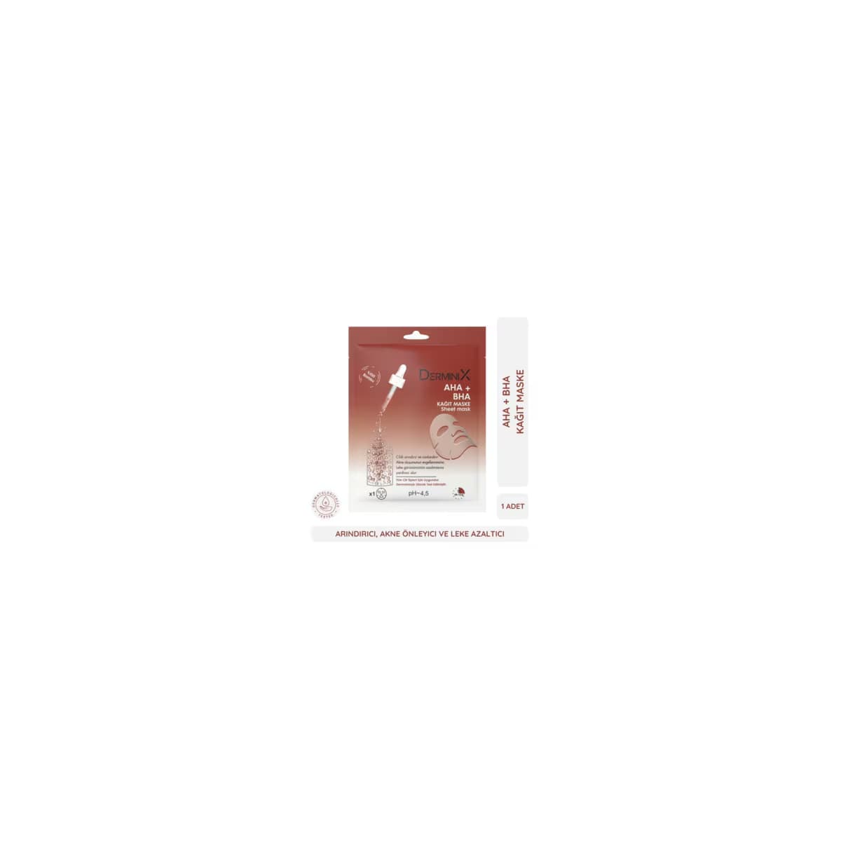 Derminix Aha + Bha Kağıt Maske 1S 3