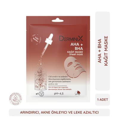 Derminix Aha + Bha Kağıt Maske 1S
