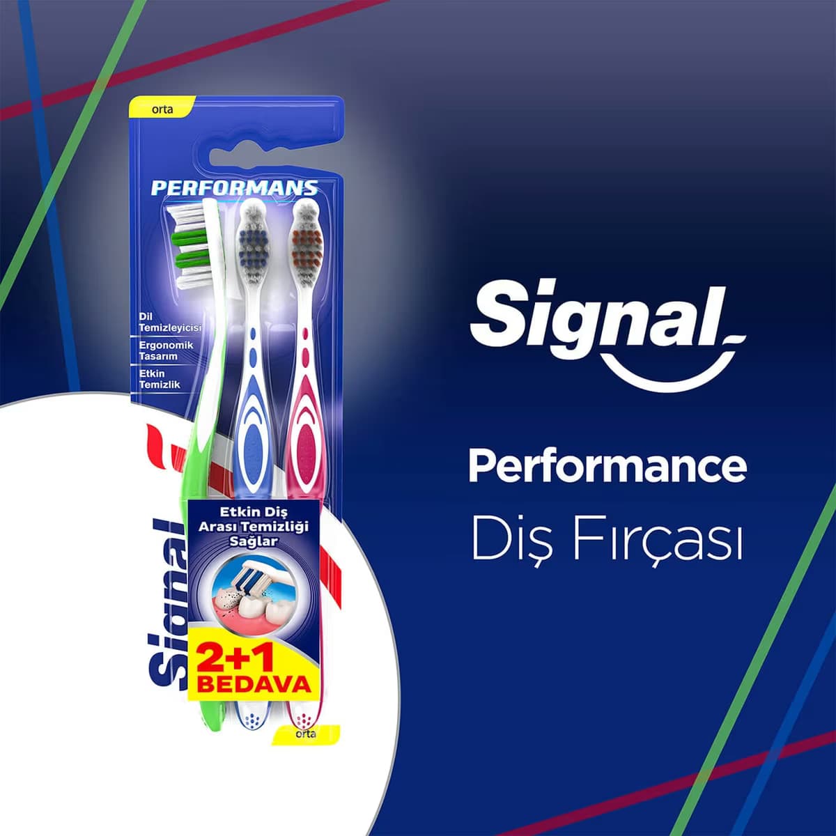 Signal Diş Fırçası Performance 2+1 30 gr 3