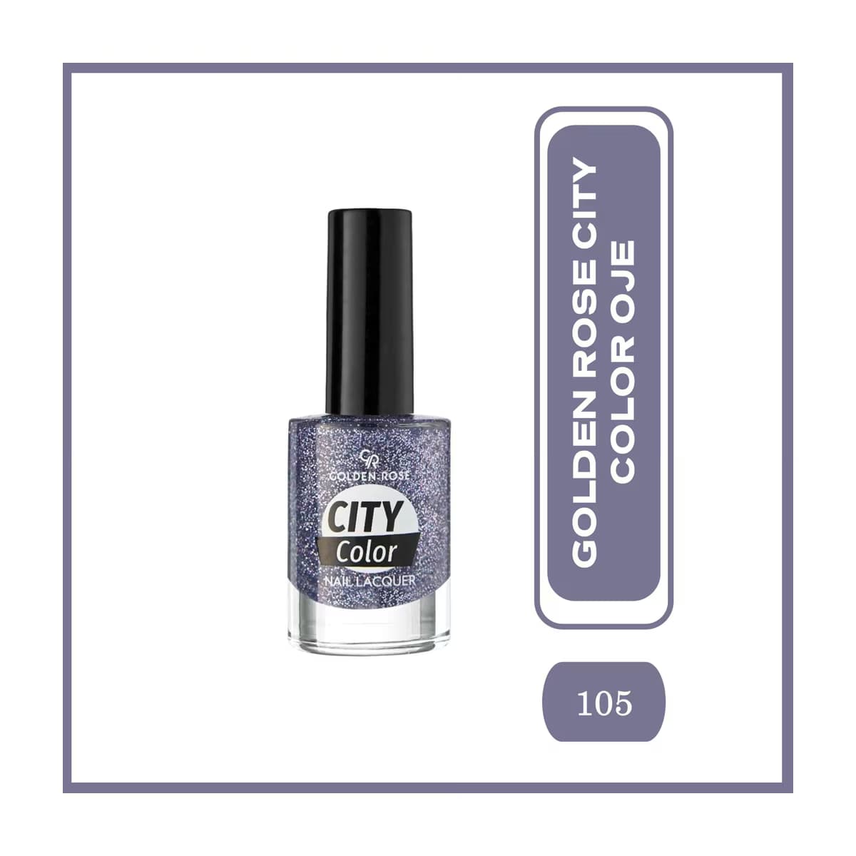 Golden Rose City Color Glitter Oje No: 105 2