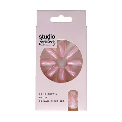 Superdrug Studio Takma Tırnak Pembe Mermer