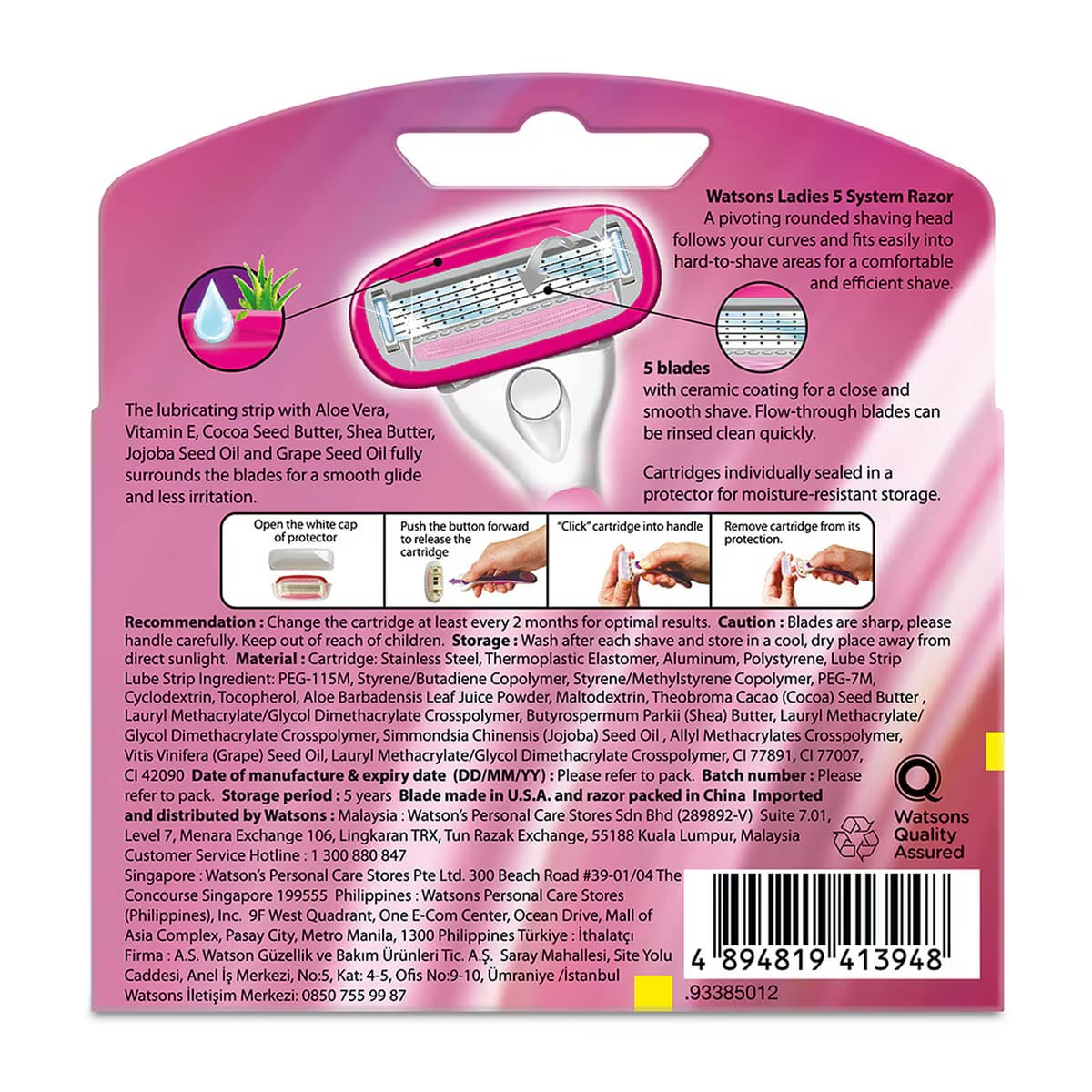 Watsons Kadın 5 Bıçaklı Tıraş Bıçağı 4'lü 2