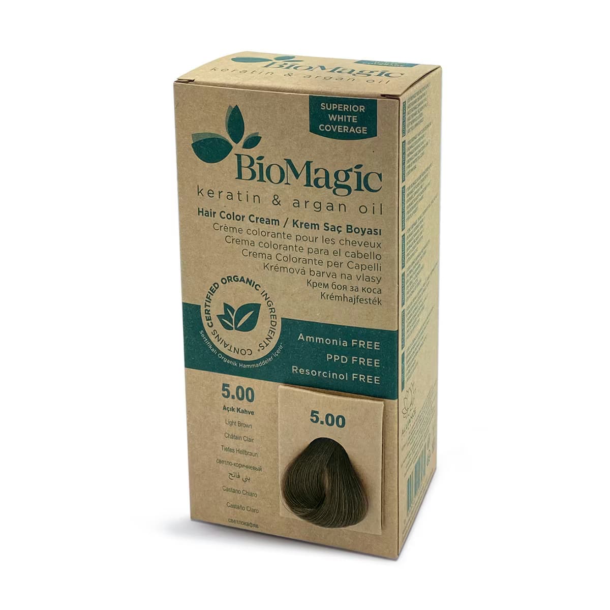 Biomagic Saç Boyası Açık Kahve No: 5.00 2